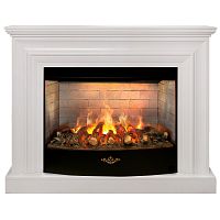 Каминокомплект WESTON/ФАБИО Белый матовый с очагом Электроочаг FIRESTAR/ФАЕРСТАР 33