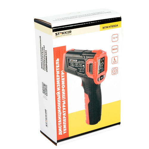 MTM HT650A Дистанционный измеритель температуры (пирометр), 2 батареи тип ААА 1,5В, черный/красный фото 10 MTM HT650A Дистанционный измеритель температуры (пирометр), 2 батареи тип ААА 1,5В, черный/красный фото 10