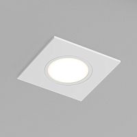 DK3102-WH Встраиваемый влагозащищенный светильник, IP65, до 10 Вт, LED, GU5,3, белый