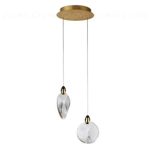 Подвесной светильник Cloyd GLOCK-C P2 / Ø20 см - золото (арт.11625) фото 3