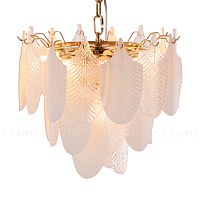 Люстра Cloyd BONGA-B C9 / Ø40 см - бел.керамика - золото (арт.10439)