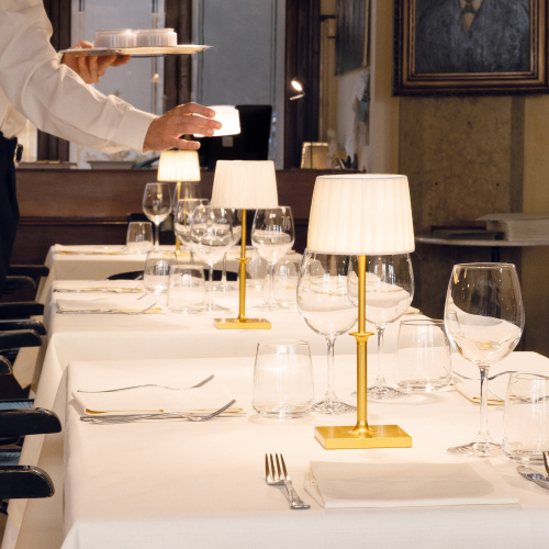 Настольная лампа Poldina Classic Matt gold / Ivory фото 2