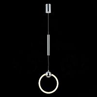 SL1578.103.01 Подвес ST-Luce Хром/Белый,Хром LED 1*15W 3000K GIERA