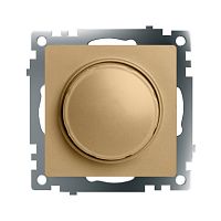 Выключатель диммирующий TRIAC (механизм), STEKKER, 250В, 500W, серия Катрин, золото, GLS10-7106-08