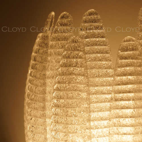 Бра Cloyd FERNAN W2 / выс. 42 см - латунь - белое стекло (арт.20475) фото 6