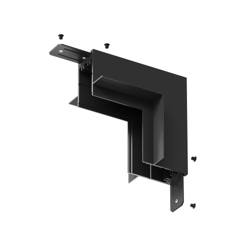 TR2118-BK Угол стена-потолок встраиваемый под ГКЛ SMART, черный фото 3