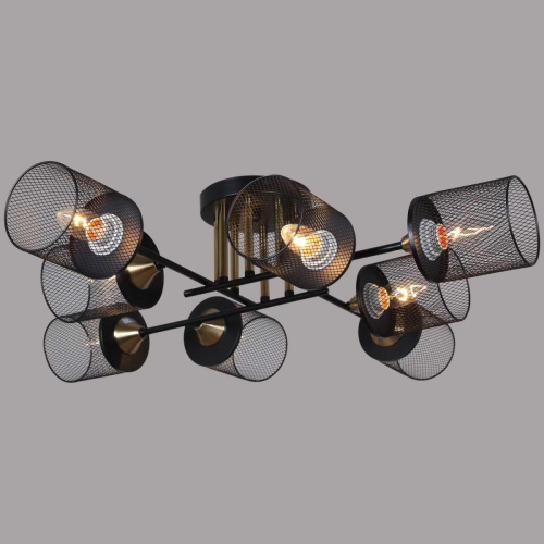 Потолочная люстра Reluce 38460-0.3-08 BK+COPPER Потолочная люстра Reluce 38460-0.3-08 BK+COPPER