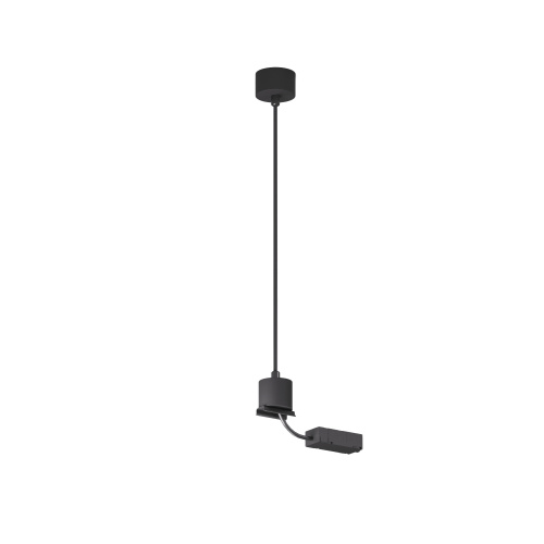 TR2124-BK Подвод питания для подвесного монтажа трека SMART BASE, АС 220-240V, IP20, 5м, черный, алюминий фото 7