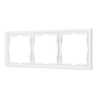 Рамка пластиковая Arlight FRM-NOBE-SFPL-3-WH 054219