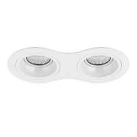 Комплект из светильников и рамки Lightstar Domino Round (214626+214606+214606) D6260606