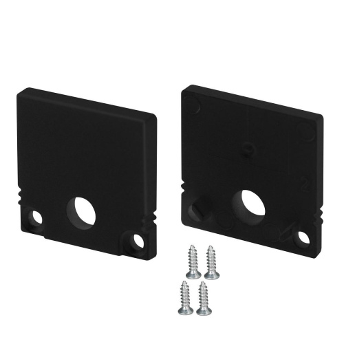 Заглушка Arlight SL-Slim20-H20 Black с отверстием 047637 Заглушка Arlight SL-Slim20-H20 Black с отверстием 047637