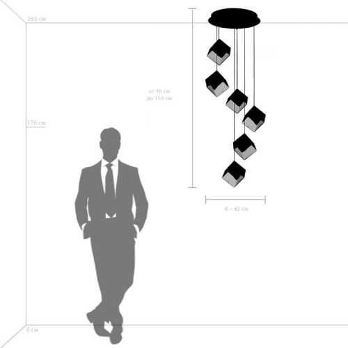 Подвесная люстра Lightstar Qubica 805569 фото 8