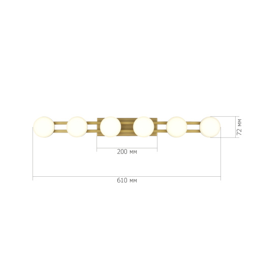 SL6610.201.06 Светильник настенный ST-Luce золотистый/белый LED 1*12W 4000K MONRO фото 9