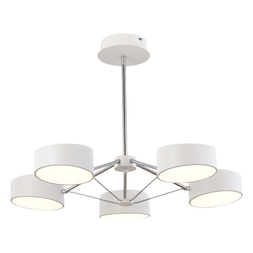 SLE6005-502-05 Светильник потолочный Белый, Хром/Белый LED 5*10W VALLE фото 5