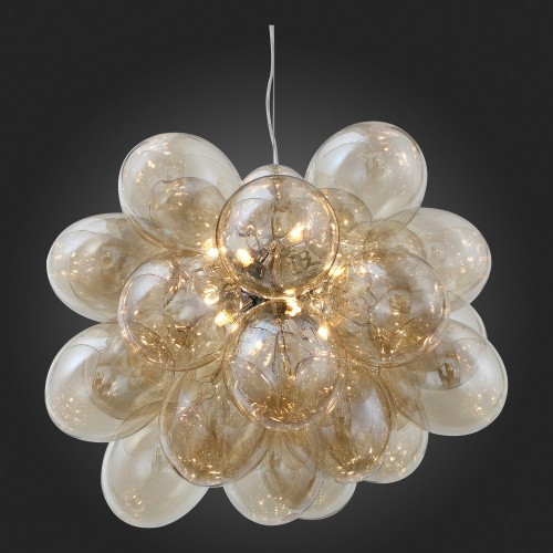 SL432.203.12 Люстра подвесная ST-Luce Хром/Коньячный G9 12*5W SOSPIRO фото 3