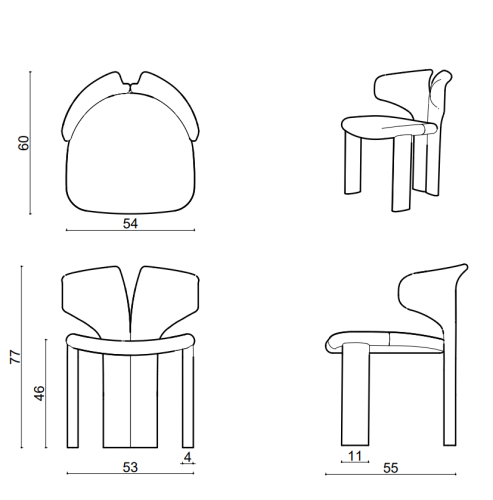 Стул Viva Armless фото 6