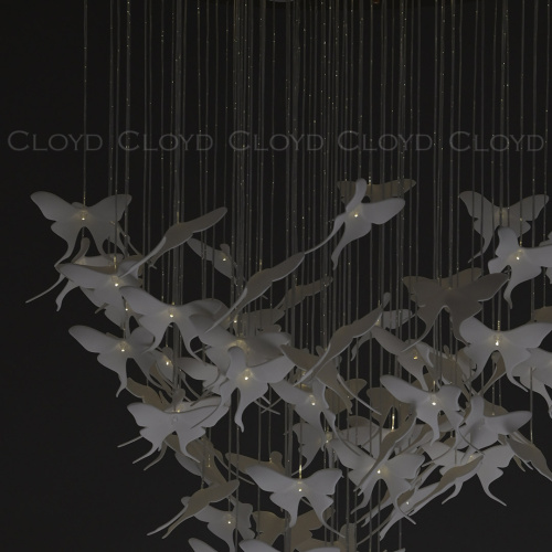 Люстра Cloyd TROPICA C9 / выс. 120 см - керамика - золото (арт.11332) фото 2