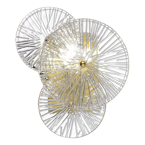 SL1657.201.01 Бра ST-Luce Золотистый/Прозрачный E14 1*40W FLERO фото 2