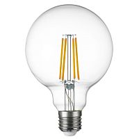 Лампа светодиодная филаментная Lightstar LED Filament E27 8W 3000K груша прозрачная 933102