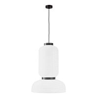 SLE6021-503-02 Светильник подвесной черный/белый D350*H500mm E27 2*60W LYKKE