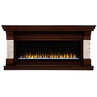 Электрокамин RealFlame Michigan 50 NT орех с очагом Saphir 50