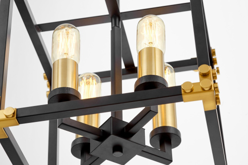 Подвесной светильник Lumina Deco Waldorf LDP 1140-4 BK+MD фото 3 Подвесной светильник Lumina Deco Waldorf LDP 1140-4 BK+MD фото 3