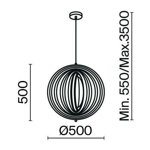 Подвесной светильник Maytoni MOD197PL-01W1 фото 2