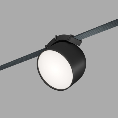 DK5542-BK Поворотный светильник для трека-ремня Belty, серия Spot, со светодиодом, D100*H107мм, 48V DC, 12W, RA90, 120°, 4000K, IP20, черный, алюминий фото 3