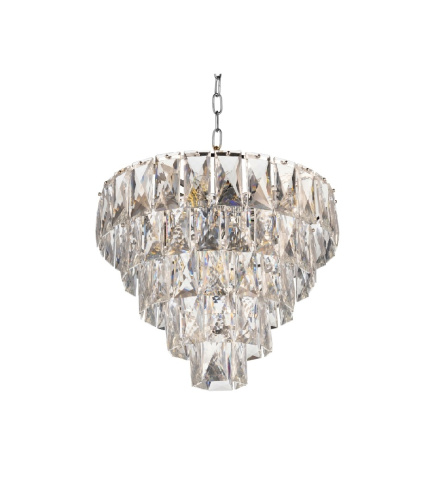 Хрустальная подвесная люстра Lumina Deco Reeli LDP 6004-400 CHR фото 2
