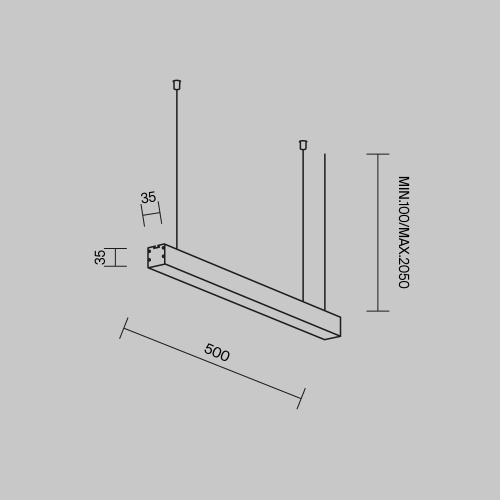 Линейный светильник Technical LL312001 фото 5