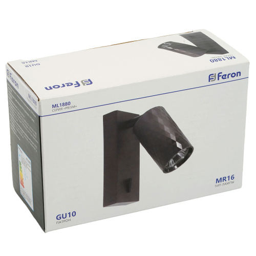 Светильник Feron ML1880 PRISM 35W, 230V, GU10, чёрный фото 16