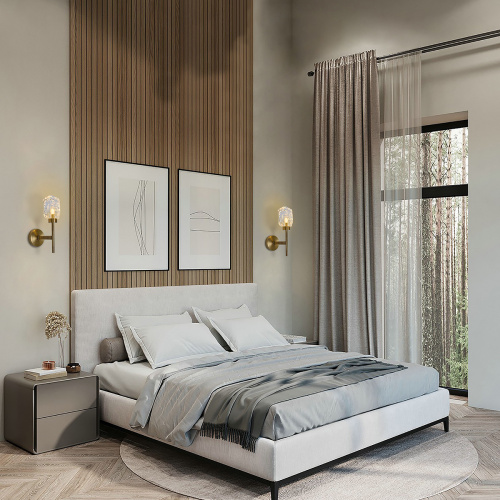 Настенный светильник BRWL7071-01 antique brass фото 3