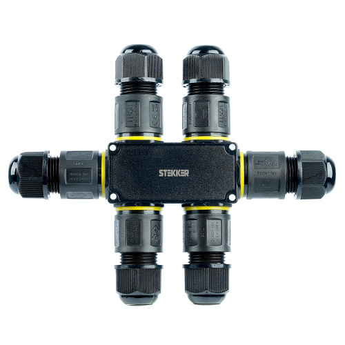 Соединитель-коннектор для проводов S 3-контактный LD559 STEKKER, водонепрониц. пружинный контакт фото 7