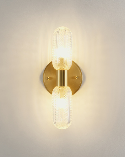 Светильник настенный Moderli V11018-2W Brass фото 7