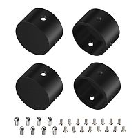 Заглушка WPH-FLEX-D22-360deg BLACK ALU глухая Arlight 049938