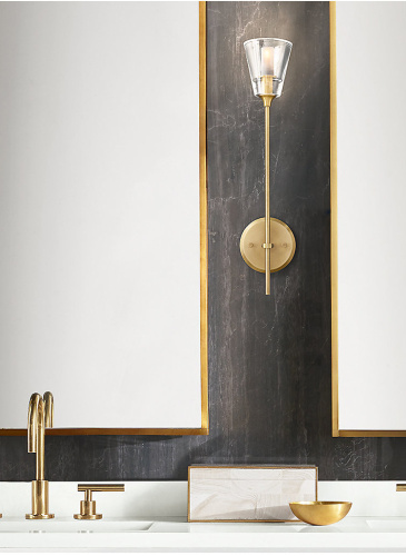 Настенный светильник Torche De Verre 1 light gold фото 2