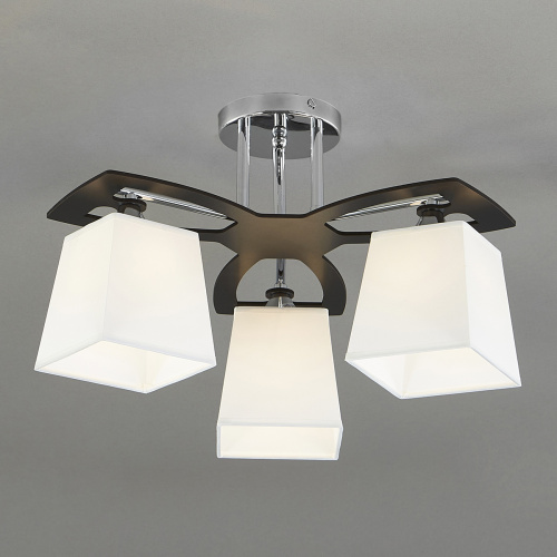 Потолочный светильник Escada 1116/3PL E27*60W Chrome/Black/White фото 3 Потолочный светильник Escada 1116/3PL E27*60W Chrome/Black/White фото 3