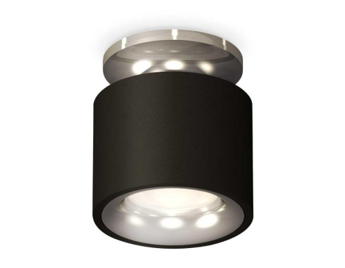 Комплект накладного светильника Ambrella light Techno Spot XS7511081 SBK/PSL черный песок/серебро полированное (N7927, C7511, N7012)