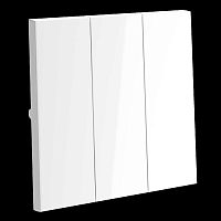 Клавиши для выключателя/переключателя трехклавишного S70 (белый глянцевый) Voltum VLS000501