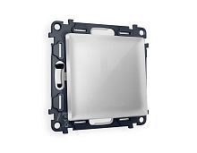 Комплект механизма 1-кл проходного выключателя AMBRELLA VOLT ALFA Серебро глянец QUANT (AP4010, VM105) MA401020