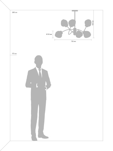 Люстра Freya FR8017PL-06MG фото 3