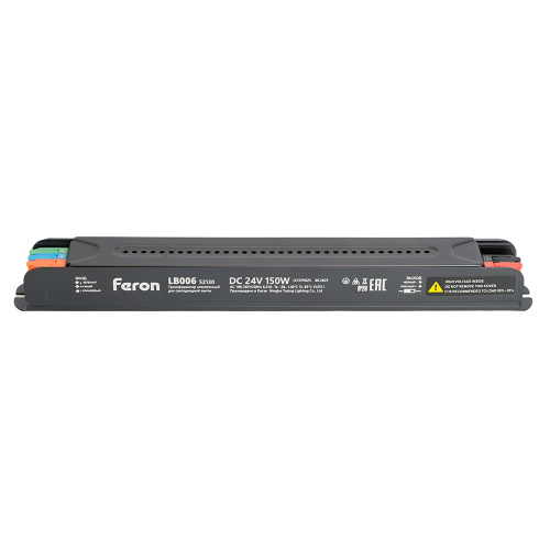 Трансформатор  для светодиодной ленты с диммированием 150W 24V IP20 , клипсы, LB006 фото 4
