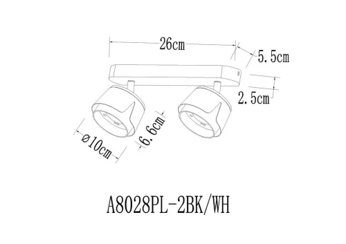 Спот Arte Lamp Amaks A8028PL-2WH фото 2