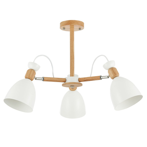 SLE103802-03 Светильник потолочный Светлое дерево, Белый/Белый E27 3*60W BALCAMO фото 7