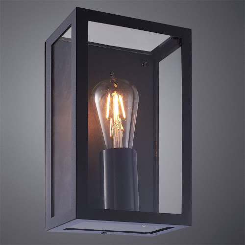 Уличный настенный светильник Arte Lamp Belfast A4569AL-1BK фото 2