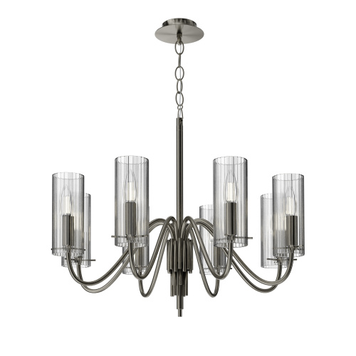 SL2005.103.08 Светильник подвесной ST-Luce никиль/прозрачный E14 8*40W SANTORI фото 3