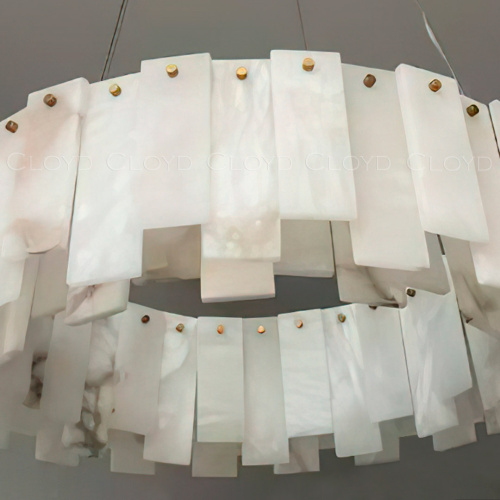 Люстра Cloyd HERCULANUM-D C18 / Ø80 см - алебастр - латунь (арт.12361)