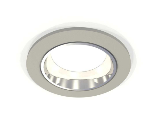 Комплект встраиваемого светильника Ambrella light Techno Spot XC6514003 SGR/PSL серый песок/серебро полированное (C6514, N6112)