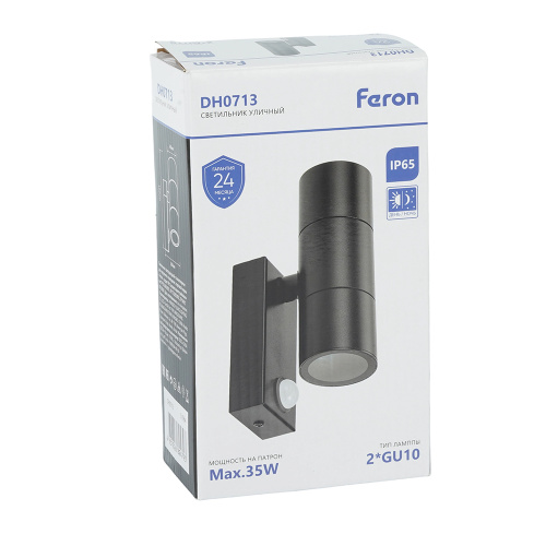 Светильник садово-парковый Feron DH0713, с датчиком освещенности/движения (на стену), 2*GU10 фото 10