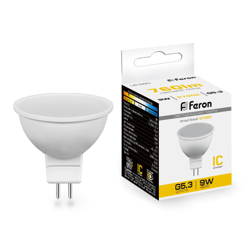 Лампа светодиодная Feron LB-560 MR16 G5.3 9W 175-265V 2700K